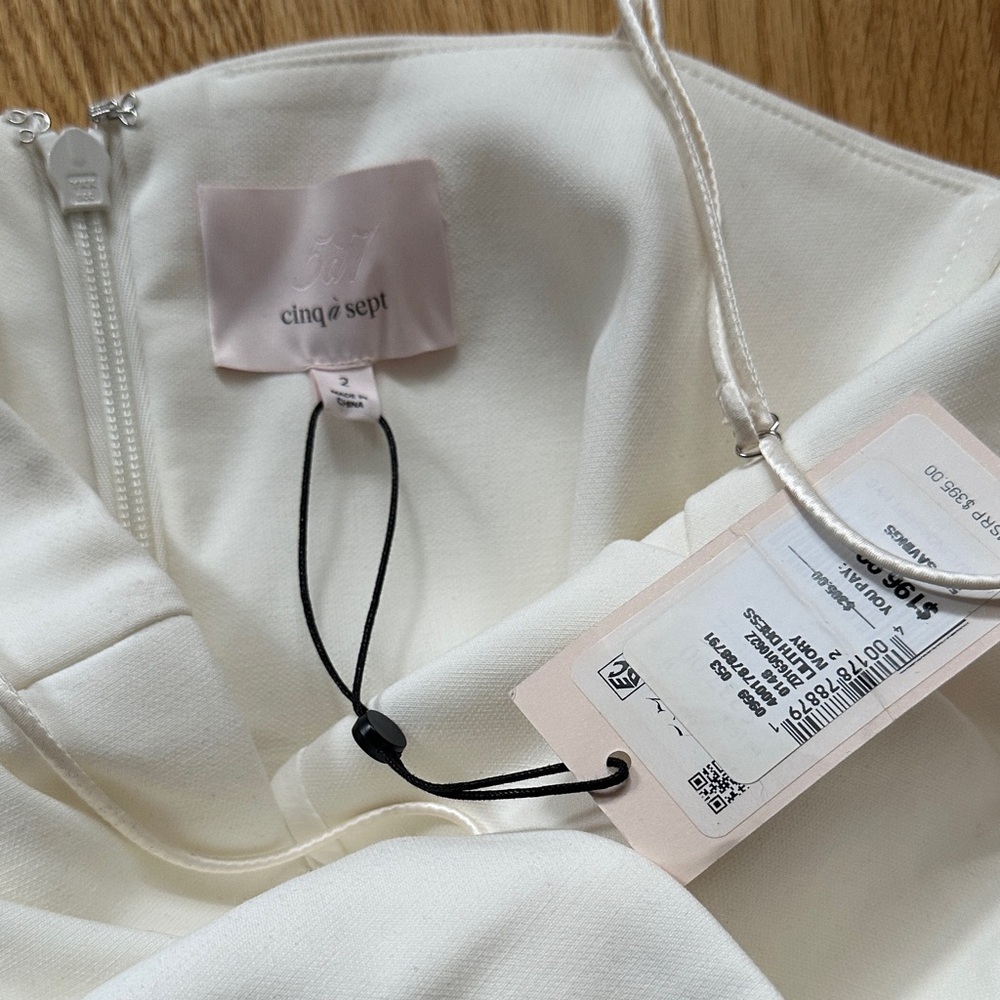 Cinq à Sept White Ruched Mini Dress - Picture 4 of 4